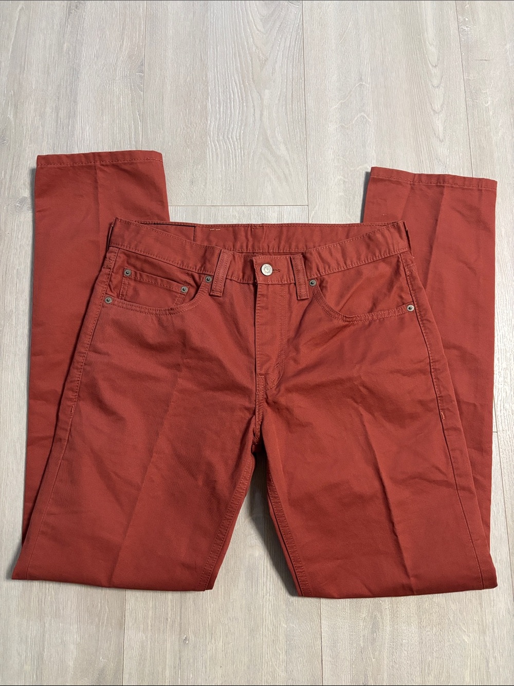 🔥BUNDLESALE Men’s 32/32 Levi's 511 Skinny Burnt Orange Jeans NWOT